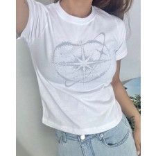 세미크롭 핫뚜 반팔티