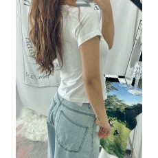 세미크롭 핫뚜 반팔티