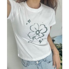 행운 네잎클로버 반팔