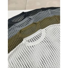 [주문폭주] 그물 펀칭 니트