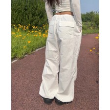 오버핏 와이드 파라슈트 팬츠